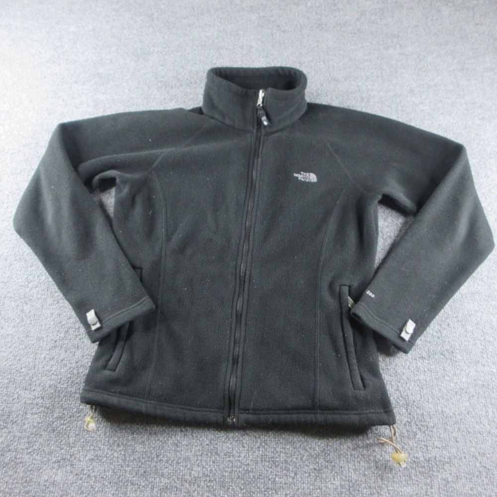 The North Face Jacket Womens M Black TKA 200 Pullover Fleece Full Zip Outdoors